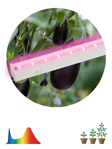 Светильник светодиодный для растений белый спектр ЭРА LLED-05-T5-FITO-14W-W | Б0028200 | ЭРА
