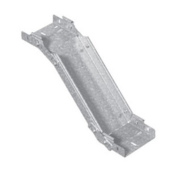 Поворот вертикальный регулируемый 200х100, толщ. 1,2 мм, Сендзимир цинк | ПВР-200х100-1,2-СЦ | Ostec