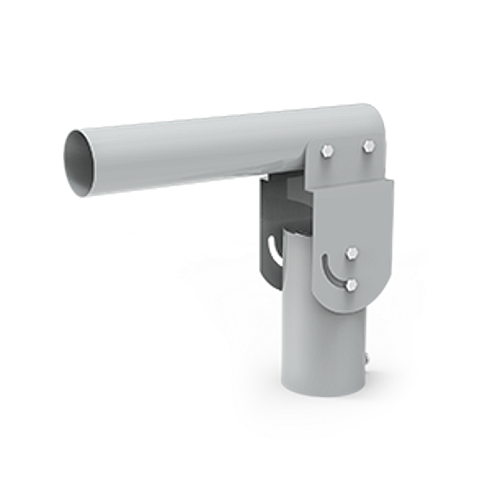 Кронштейн для уличных светильников 200*205*100мм на трубу до D58мм/консоль D48мм серый 1/2 | 903265106 | Gauss