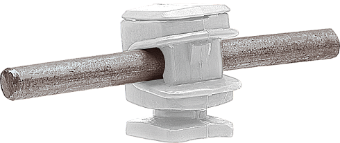 Держатель проводника круглого 6-8 мм белый, высота 16 мм, пластик|91007|Ezetek