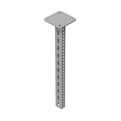 Стойка потолочная сварная для средних нагрузок 30х50х1400 мм, толщ. 2,5 мм, гальван. цинк, 854214 | СПС3-1400-2,5-ЭЦ |  Ostec
