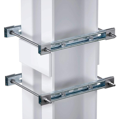 Обжимной комплект монтажных профилей тип 1, обхват конструкции габаритами 950 на 440 мм, для крепления 3 оболочек, горячеоцинкованный | EX-E3TR1005 | 