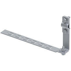 Держатель КЛИК круглого проводника на пластине под черепицу L-210, гор. цинк, 394050 | МД-050-ГЦ |  Ostec