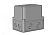 Коробка 150х110х138 АБС-пластик,светло-серый цвет корпуса и крышки,крышка высокая,пусрая | КР2801-610 | HEGEL