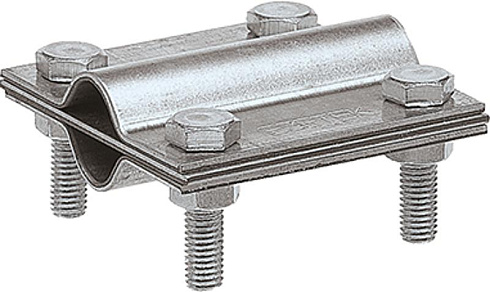 Зажим заземления стержень - стержень крестообразный, оцинк.|90540-1|Ezetek