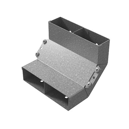 Угол вертикальный внутренний двухканальный 190х48, Сендзимир цинк, 032921 | УВВНД-190х48-СЦ |  Ostec