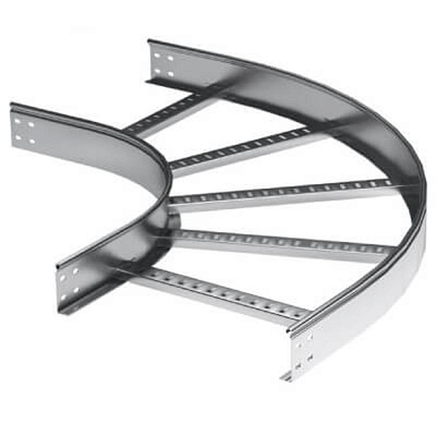 Угол горизонтальный 90 градусов 100x200 R-300, лонжерон 1,5 мм, цинк-ламельный, в комплекте с креп. эл. и соед. пластинами, необходимыми для монтажа |