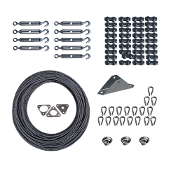 Комплект растяжек для мачты СМТк до 14 метров, 3 яруса|76035|Ezetek