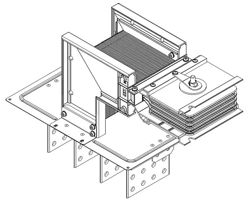 Секц. флан. прав. Тип2 3200А Al 3L+N+1/2PE IP55 тран. IEK | LB-3200A5-35-F-FR2 | IEK