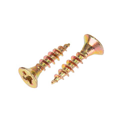 Саморез универсальный 3,0х16мм, желтый цинк, пакет (1000 шт/уп) | 1111-0316-2 | Kranz