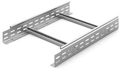 Лестничный лоток замковый 400х80х3000, толщ. 1,5 мм, Сендзимир цинк, 013481 | НЛО-400х80х3000-1,5-СЦ |  Ostec