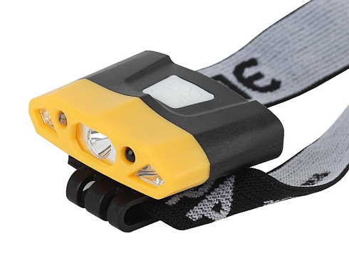 Фонарь налобный GA-804  серия "Практик" 3Вт led + 2 SMD, 3,7 V Li аккум, сенсорное включение |  Б0036605 | ЭРА