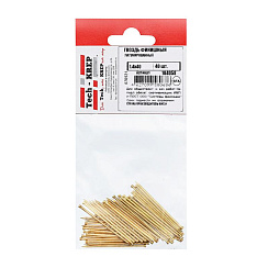 Гвоздь финишный латунированный 1,4х40 (40 шт) - пакет ( 0,025 кг) | 104058 | Tech-KREP