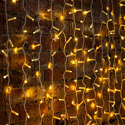 Гирлянда светодиодная Дождь 2х6 м, постоянное свечение, белый провод, 230 В, диоды ТЕПЛЫЙ БЕЛЫЙ | 235-296 | NEON-NIGHT