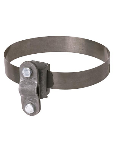 Держатель хомут Ø10-160 мм нержавеющая сталь, для прута Ø6-10 мм, стальной зажим термодиффузия  | SQ2402-3186 | TDM