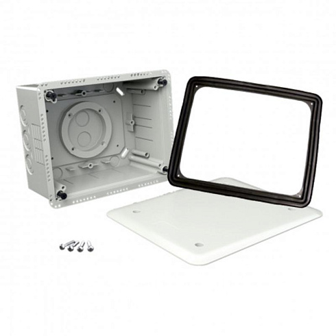 Коробка с крышкой для утепленного фасада KUZ V (KB) 140х180х86-146мм | KUZ-V_KB | Kopos