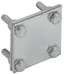 Заж. крес. с раз. пол.-пол. 30мм оц. сталь | ZCC68-11-1-30 | IEK