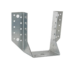 Опора бруса раскрытая 140x76х100x2, оцинкованная - накл. | 126364 | Tech-KREP