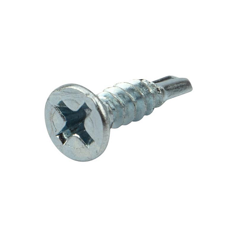 Саморез оконный KRANZ сверло, 3.9х16, белый цинк, короб (1000 шт./уп.) |KR-01-3722-009 | Kranz