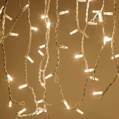 Светодиодная новогодняя гирлянда ERAPS-SP1 сеть 3 м тёплый белый свет 600 LED | Б0051893 | ЭРА