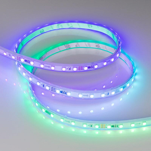 Светодиодная лента герметичная SPI-P-F72-11mm 24V RGB-PX6 (14.4 W/m, IP66, 3535, 5m) (Arlight, бегущий огонь) | 030484(2) | Arlight