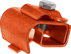 Держатель проводника круглого 8-10 мм для желоба водостока, медь|91080|Ezetek