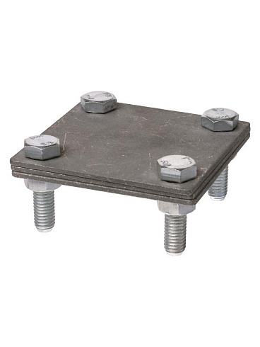 Зажим соединительный 4-х болтовой полоса-полоса 40х4 мм, термодиффузия  | SQ2401-0041 | TDM