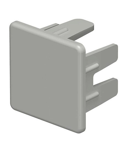 Торцевая заглушка кабельного канала WDK 25x25 мм (ПВХ,серый) (WDK HE25025GR) | 6158730 | OBO Bettermann