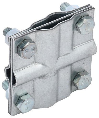 Зажим заземл. крест. пол./прут.-пол./прут. оц. сталь | ZGC13-11-1-16-40 | IEK