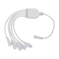 Разветвитель -Y для уличных гирлянд Professional (1 вход, 5 выходов) белый ПВХ | 315-434 | NEON-NIGHT