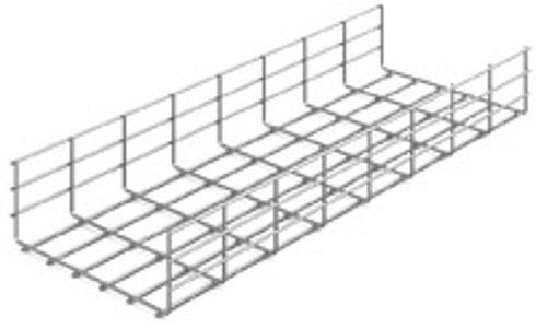 Проволочный лоток 300х105х3000, толщ. 4,0 мм, гальван. цинк, 015314 | ПЛМ-300х105х3000-4,0-ЭЦ |  Ostec