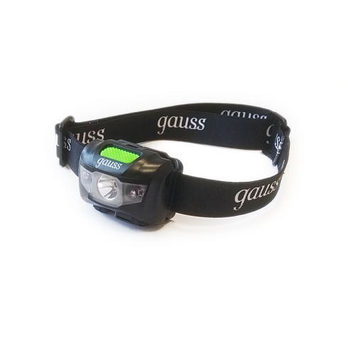 Фонарь налобный GFL405 3W 130lm Li-ion 600mAh LED 1/12/72 | GF405 | Gauss