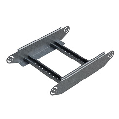 Секция шарнирного соединения для лестничного лотка НЛО 400х60, толщ. 1,5 мм, Сендзимир цинк, 089246 | СШСНЛО-400х60-1,5-СЦ |  Ostec