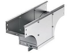 Ответвитель TDS T-образный вертикальный ун. осн.100 H50 в комплекте с крепежными элементами и соединительными пластинами | 37582KHDZ | DKC