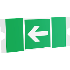 Рассеиватель односторонний ST-46 URAN STANDARD с пиктограммой ПЭУ 003 Указательная стрелка (202х96) | 4502004370 | Световые Технологии