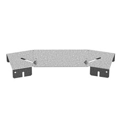 Крышка к повороту горизонтальному регулируемому к лотку 100, толщ. 1,5 мм, Сендзимир цинк, 024512 | КПГР-100-1,5-СЦ |  Ostec