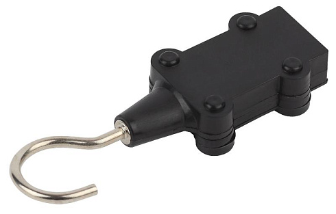Заглушка для Белт-лайт с крюком ERABL- ZK   (на 2 жил.), черный (10/500/9000) | Б0049182 | ЭРА
