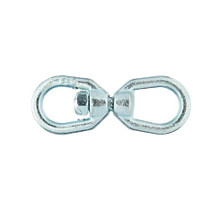 Вертлюг петля-петля оцинк. 8мм (1 шт) - ярлык ( 0,165 кг) | 112753 | Tech-KREP