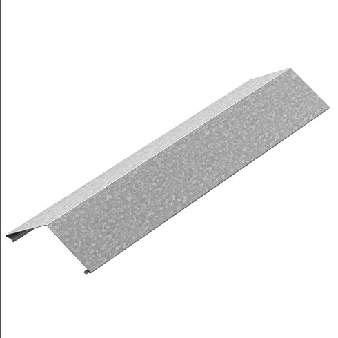 Крышка двускатная к лотку 500х3000, толщ. 1,0 мм, Сендзимир цинк, 024251 | КДЛЗТ-500х3000-1,0-СЦ |  Ostec