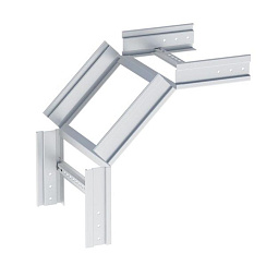 Угол 90 градусов вертикальный внешний лестничный усиленный 100x500 мм (2 мм) HDZ EKF | voltp90100500-2-HDZ | EKF