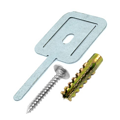 Комплекты для крепления ОКЛ с использованием самореза, дюбеля и хомута FR ПР-40 (100 шт) Промрукав | PR08.5201 | Промрукав