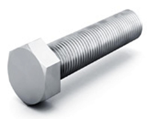 Болт М8х40 ГОСТ Р ИСО 4017 полнонарезной, класс прочности 5.8, гальван. цинк, 863799 | БМ-8х40.58-ГОСТ-ЭЦ |  Ostec