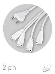 Разветвитель сетевой для фитолампы  FITO 4х IEC C7 (2 pin) для подключения 4 светильников | Б0061036 | ЭРА