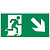 пиктограмма "ФИГУРА / СТРЕЛКА ВПРАВО ВНИЗ" 400х200мм для аварийно-эвакуационного светильника Vault | V5-EM03-60.013.024 | VARTON