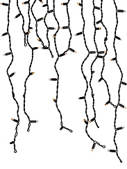 Гирлянда светодиодная уличная ERAPS-BZ1  бахрома 2*0,7 м желтая 100 LED IP65 220 В | Б0060545 | ЭРА