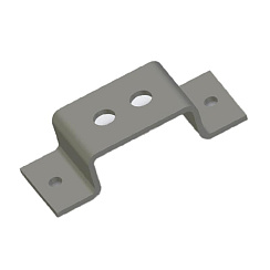 Опора неподвижная база 2, М20, толщ. 6,0 мм, гальван. цинк, 868410 | ОПНБ2-М20-6,0-ЭЦ |  Ostec