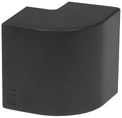 ELECOR Угол внешний КМН 20х10 черный (4шт/компл) | EL-KK10D-N-020-010-K02 | IEK