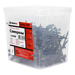 Саморез СГМ 4,2х75 усиленный (TWN) (200 шт) - контейнер | 146498 | PROFFIX