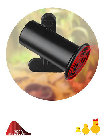 Светильник для террариумов и брудеров на прищепке FITO-E27-CLIP 250 В | Б0053292 | ЭРА