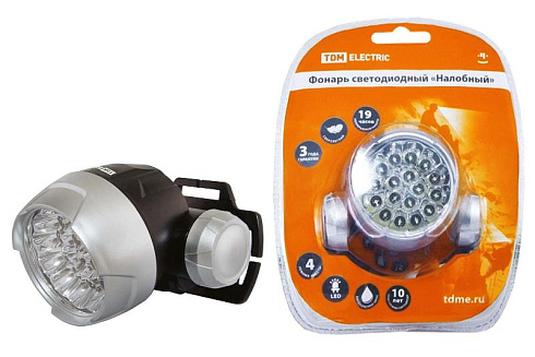 Фонарь налобный 23хLED 3хААА | SQ0350-0005 | TDM